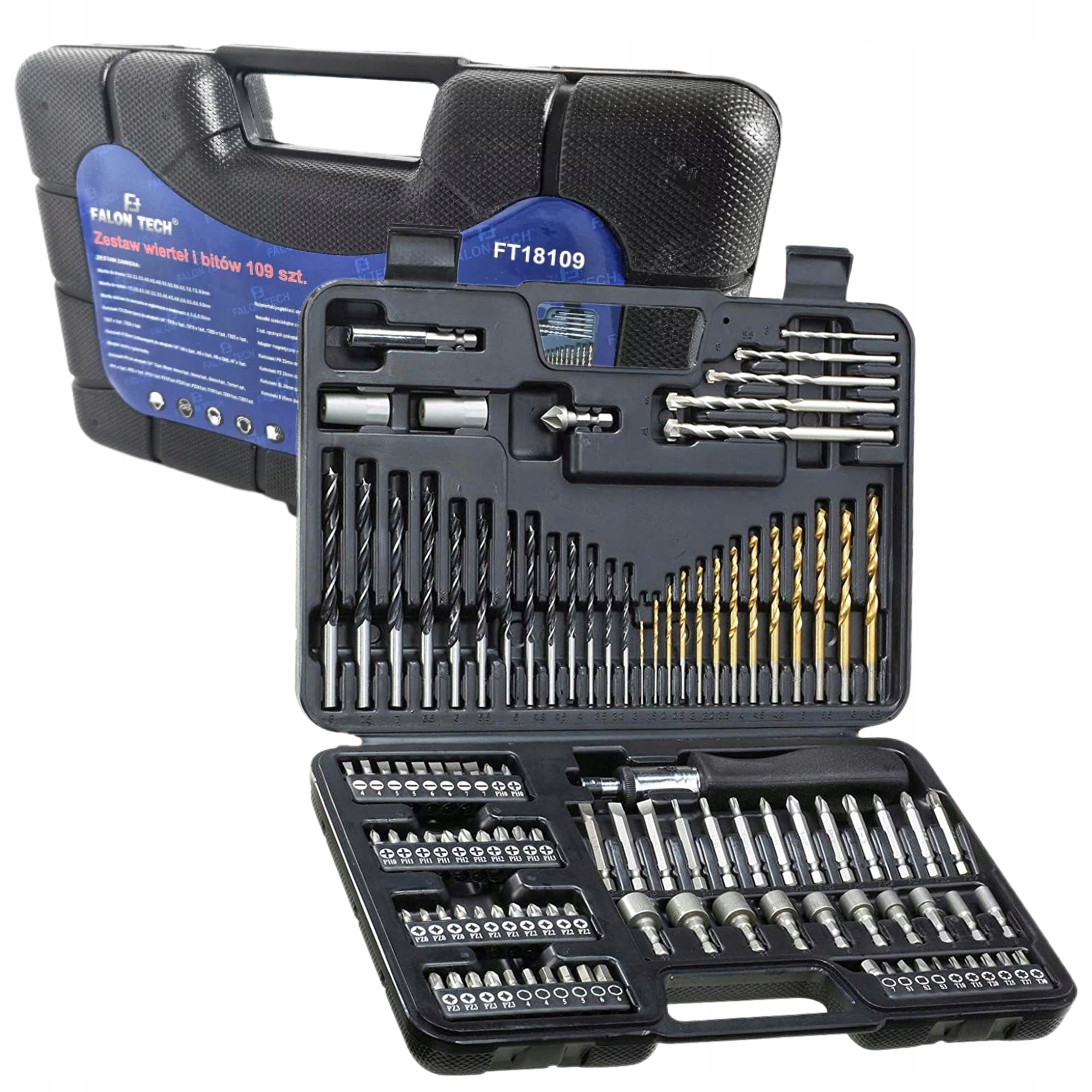Sada vrtákov a bitov Falon-Tech 109 kusov